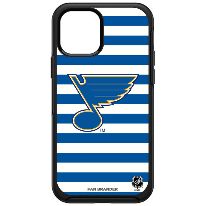 OtterBox Black Phone case with St. Louis Blues Primary Logo and Striped Design