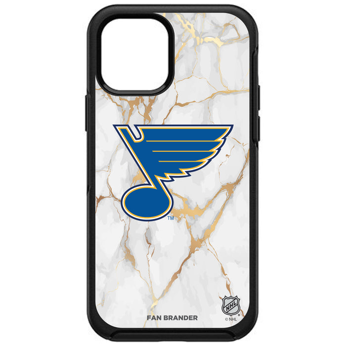 OtterBox Black Phone case with St. Louis Blues White Marble design