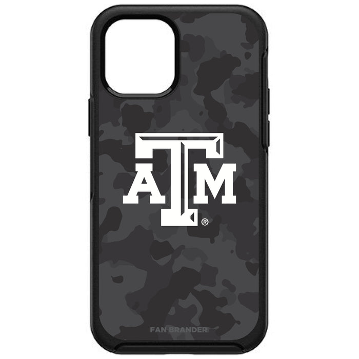 OtterBox Black Phone case with Texas A&M Aggies Urban Camo Background