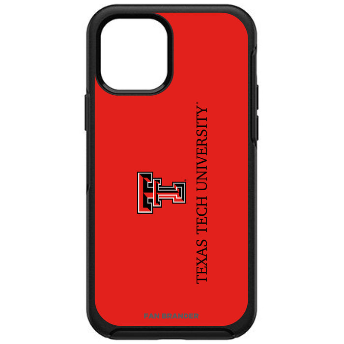 OtterBox Black Phone case with Texas Tech Red Raiders Wordmark Design
