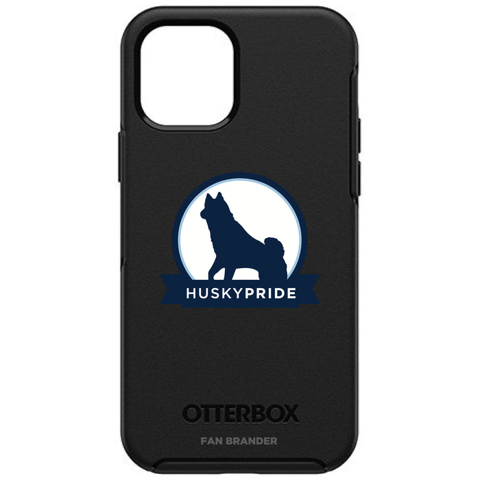 OtterBox Black Phone case with Uconn Huskies Secondary Logo