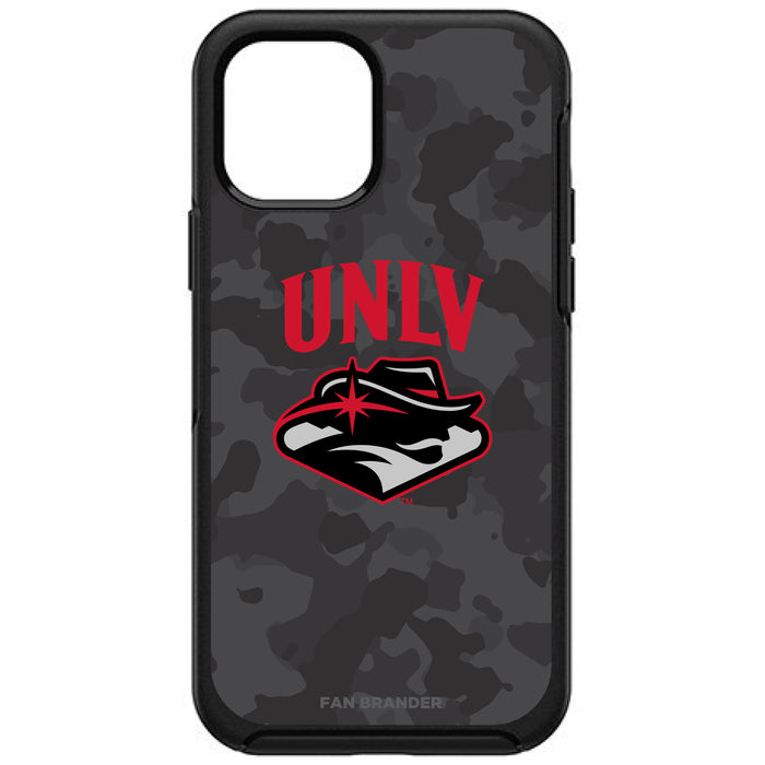 OtterBox Black Phone case with UNLV Rebels Urban Camo Background