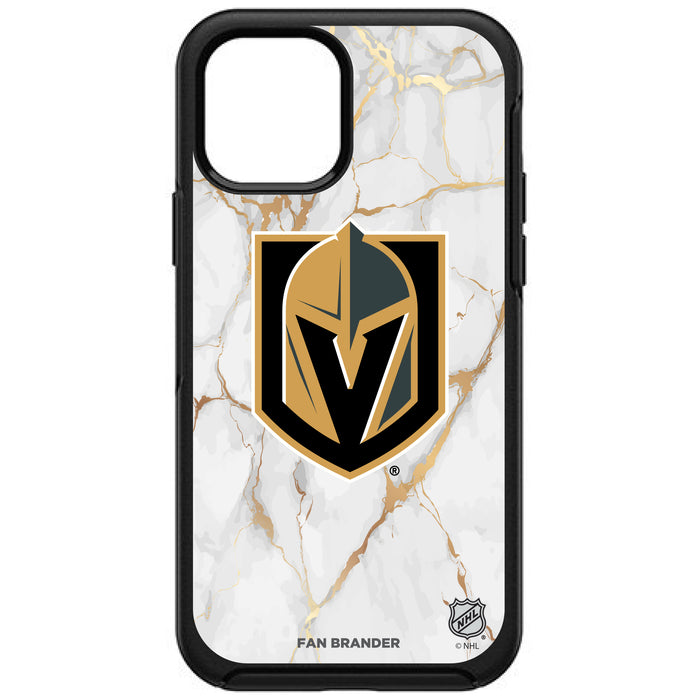 OtterBox Black Phone case with Vegas Golden Knights White Marble design