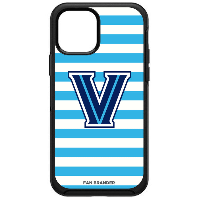 OtterBox Black Phone case with Villanova University Tide Primary Logo and Striped Design