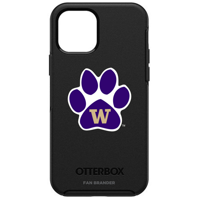 OtterBox Black Phone case with Washington Huskies Primary Logo