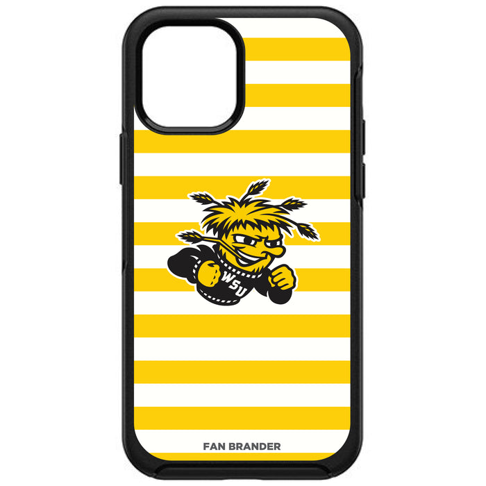 OtterBox Black Phone case with Wichita State Shockers Tide Primary Logo and Striped Design