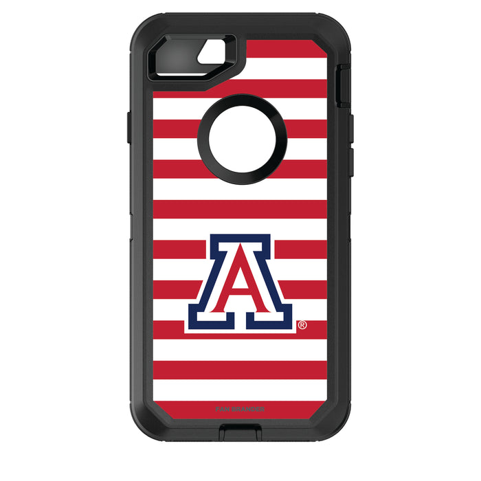 OtterBox Black Phone case with Arizona Wildcats Tide Primary Logo and Striped Design