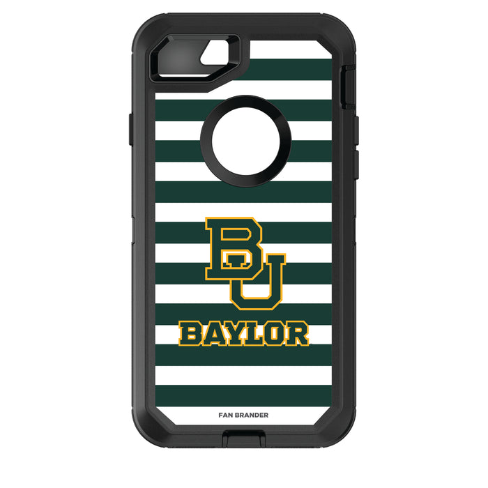 OtterBox Black Phone case with Baylor Bears Tide Primary Logo and Striped Design