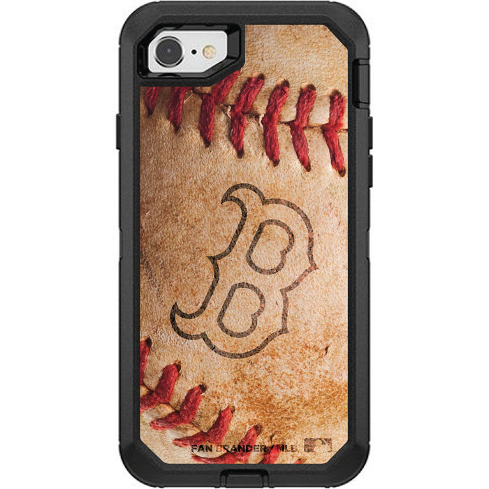 OtterBox Black Phone case with Boston Red Sox Primary Logo and Baseball Design