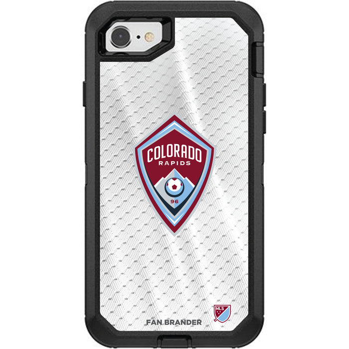 OtterBox Black Phone case with Colorado Rapids Primary Logo on Jersey Design