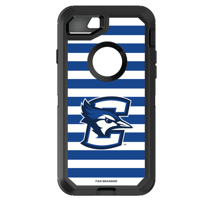 OtterBox Black Phone case with Creighton University Bluejays Tide Primary Logo and Striped Design