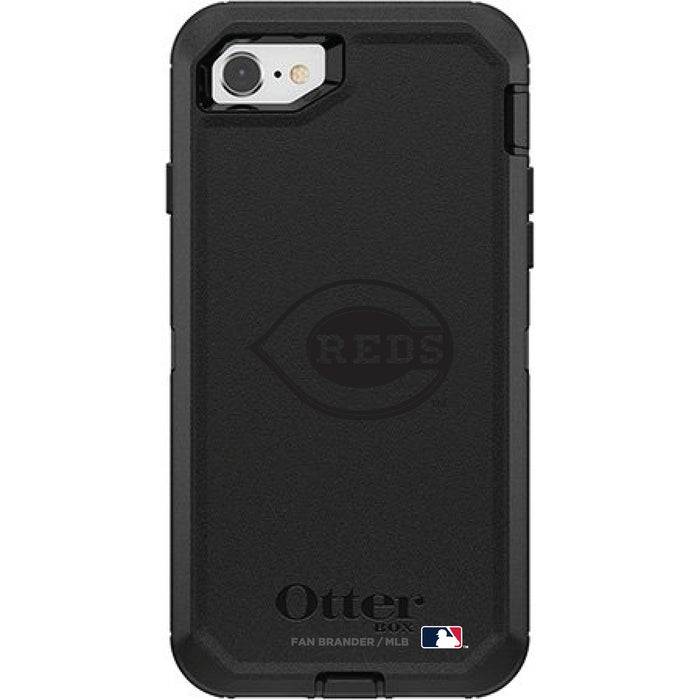 OtterBox Black Phone case with Cincinnati Reds Primary Logo in Black