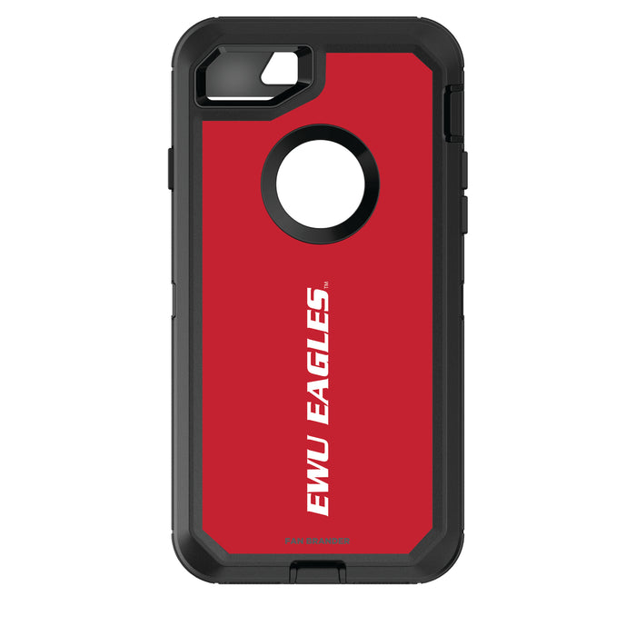 OtterBox Black Phone case with Eastern Washington Eagles Wordmark Design