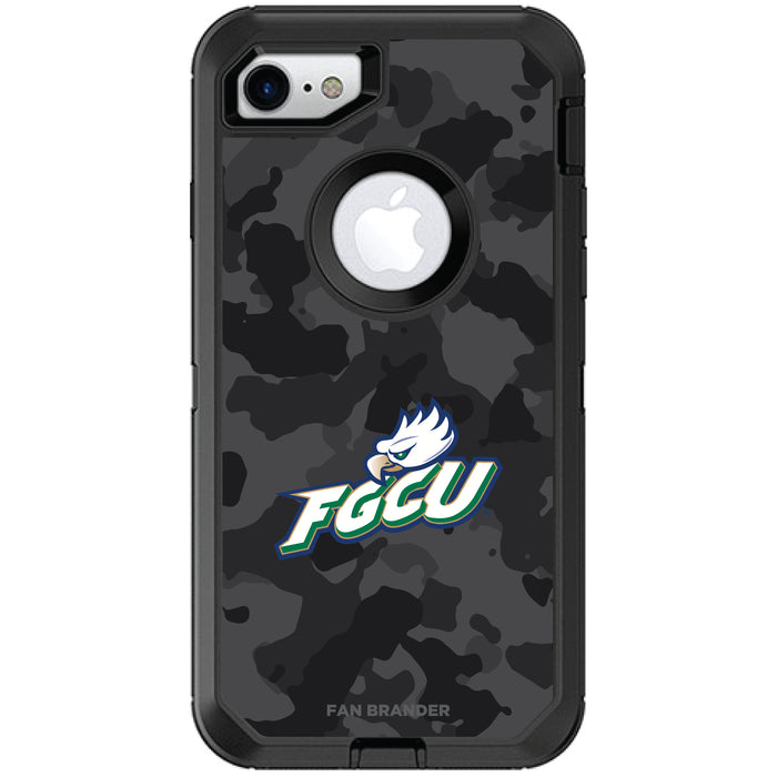 OtterBox Black Phone case with Florida Gulf Coast Eagles Urban Camo Background