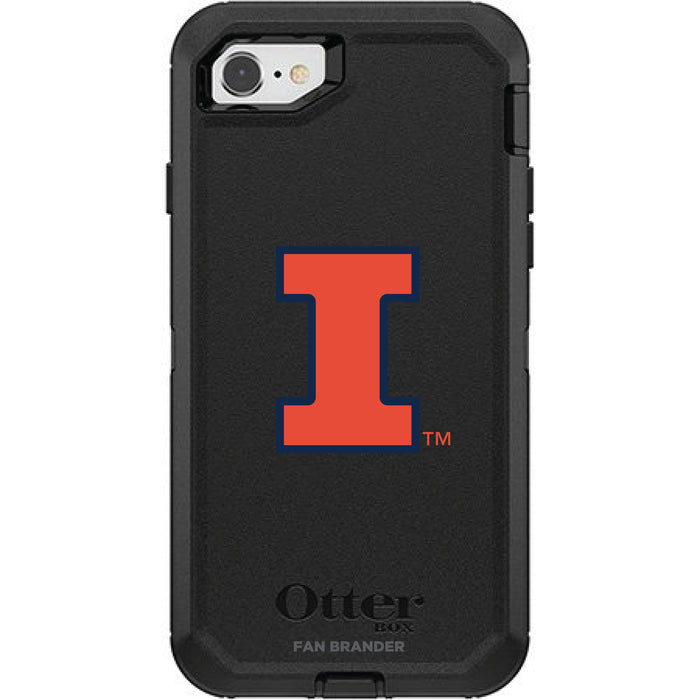 OtterBox Black Phone case with Illinois Fighting Illini Primary Logo