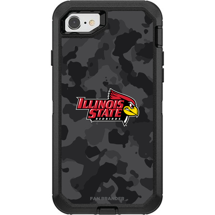 OtterBox Black Phone case with Illinois State Redbirds Urban Camo Background