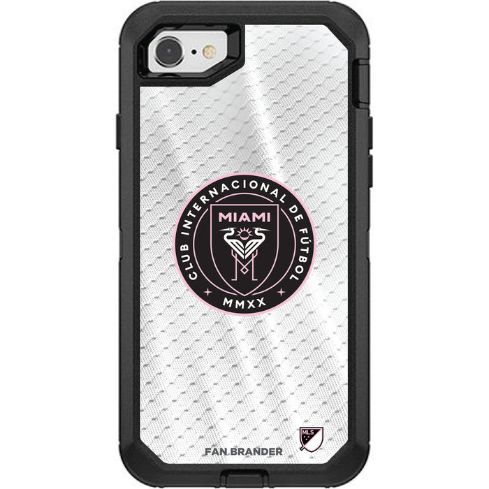 OtterBox Black Phone case with Inter Miami CF Primary Logo on Jersey Design