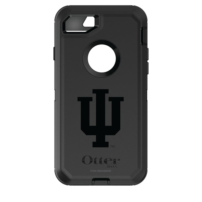 OtterBox Black Phone case with Indiana Hoosiers Primary Logo in Black