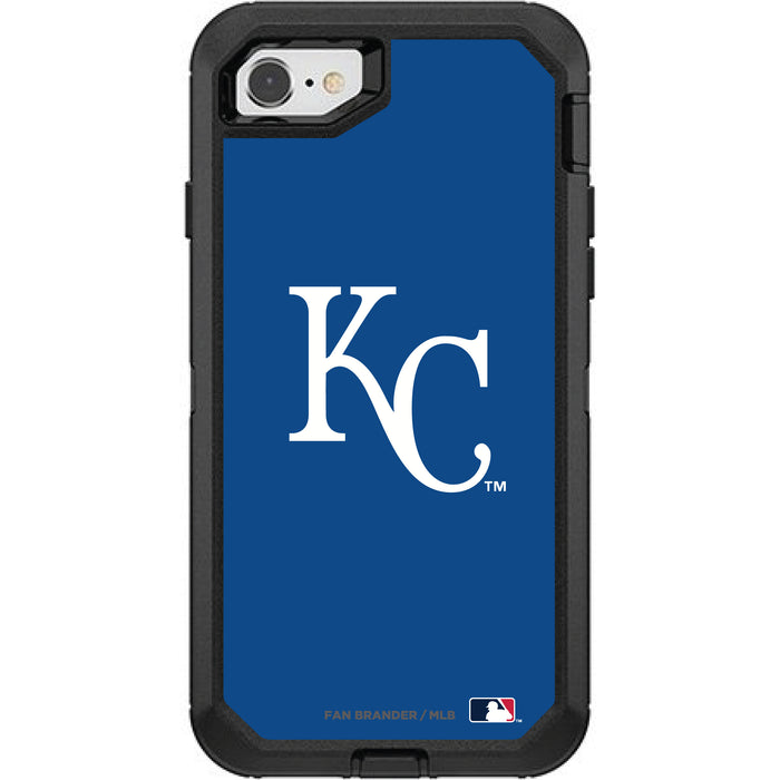 OtterBox Black Phone case with Kansas City Royals Primary Logo and Team Background