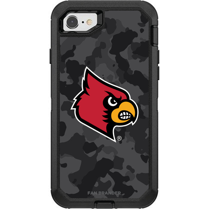 OtterBox Black Phone case with Louisville Cardinals Urban Camo Background