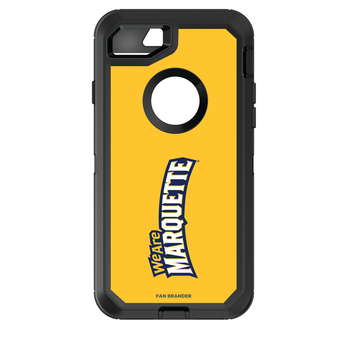 OtterBox Black Phone case with Marquette Golden Eagles Wordmark Design