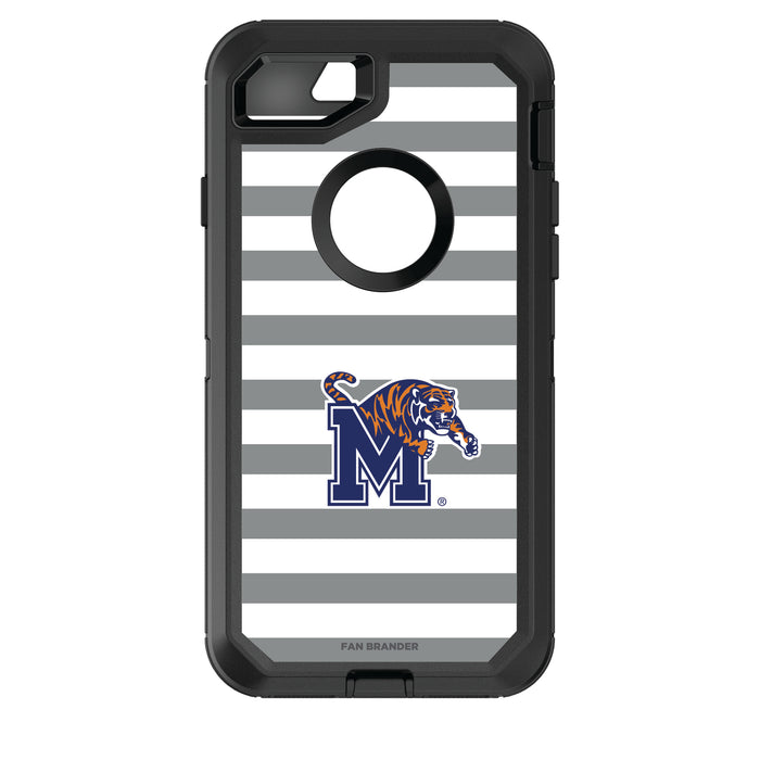 OtterBox Black Phone case with Memphis Tigers Tide Primary Logo and Striped Design