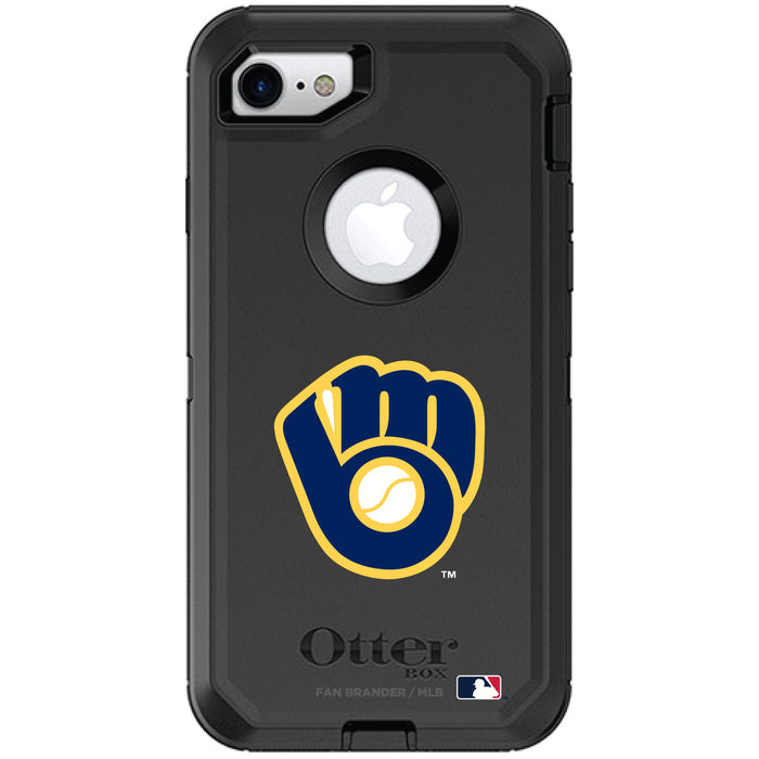 OtterBox Black Phone case with Milwaukee Brewers Secondary Logo