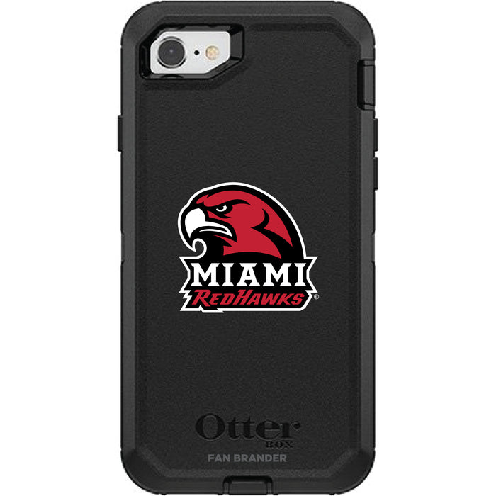 OtterBox Black Phone case with Miami University RedHawks Secondary Logo