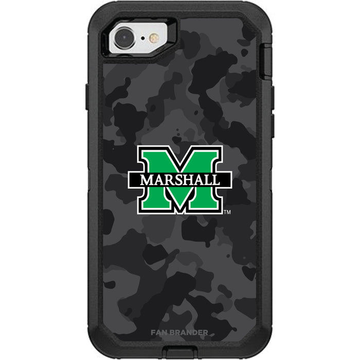 OtterBox Black Phone case with Marshall Thundering Herd Urban Camo Background