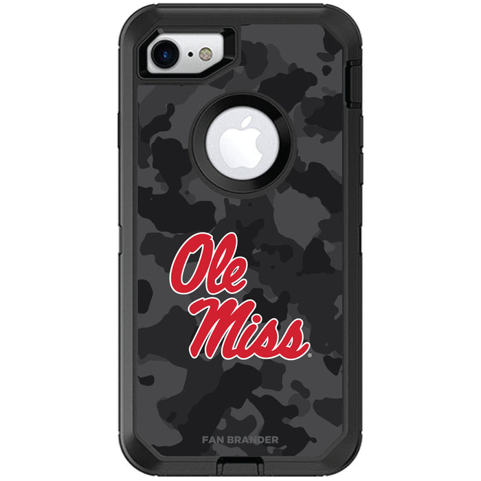 OtterBox Black Phone case with Mississippi Ole Miss Urban Camo Background