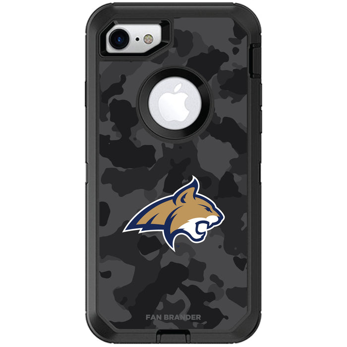 OtterBox Black Phone case with Montana State Bobcats Urban Camo Background