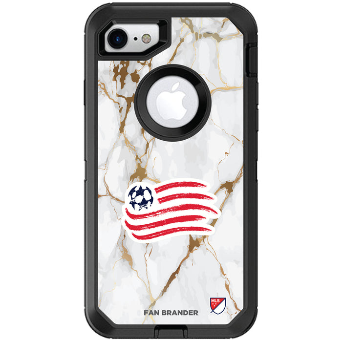 OtterBox Black Phone case with New England Revolution White Marble Design