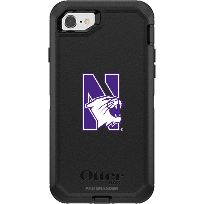 OtterBox Black Phone case with Northwestern Wildcats Secondary Logo