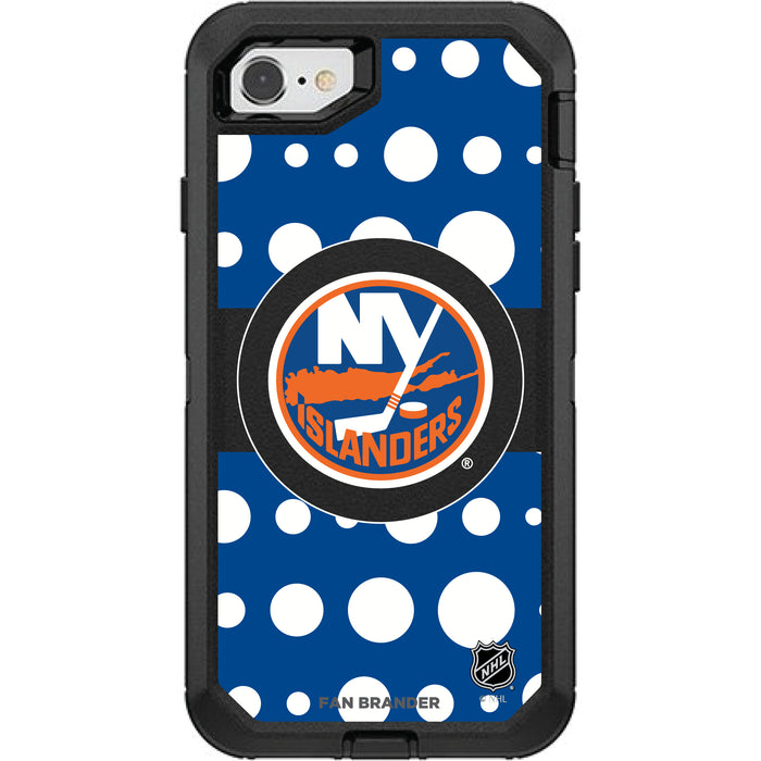 OtterBox Black Phone case with New York Islanders White Marble design