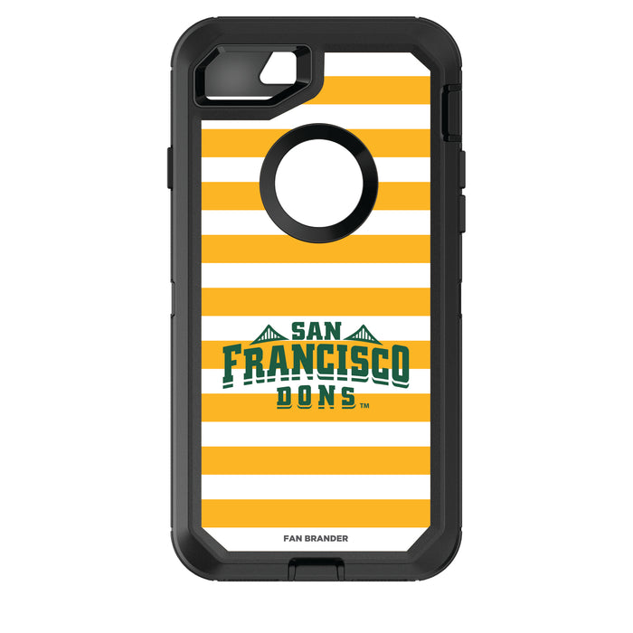 OtterBox Black Phone case with San Francisco Dons Tide Primary Logo and Striped Design