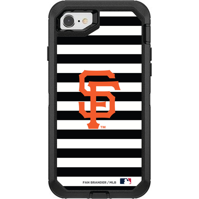 OtterBox Black Phone case with San Francisco Giants Primary Logo and Striped Design