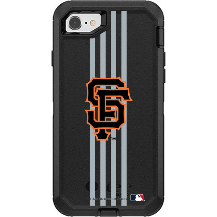 OtterBox Black Phone case with San Francisco Giants Primary Logo and Vertical Stripe