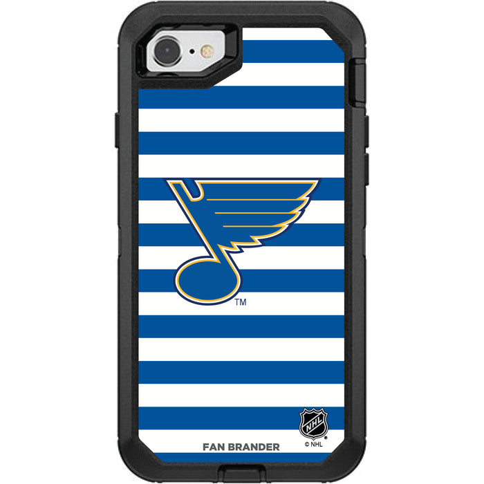 OtterBox Black Phone case with St. Louis Blues Primary Logo and Striped Design