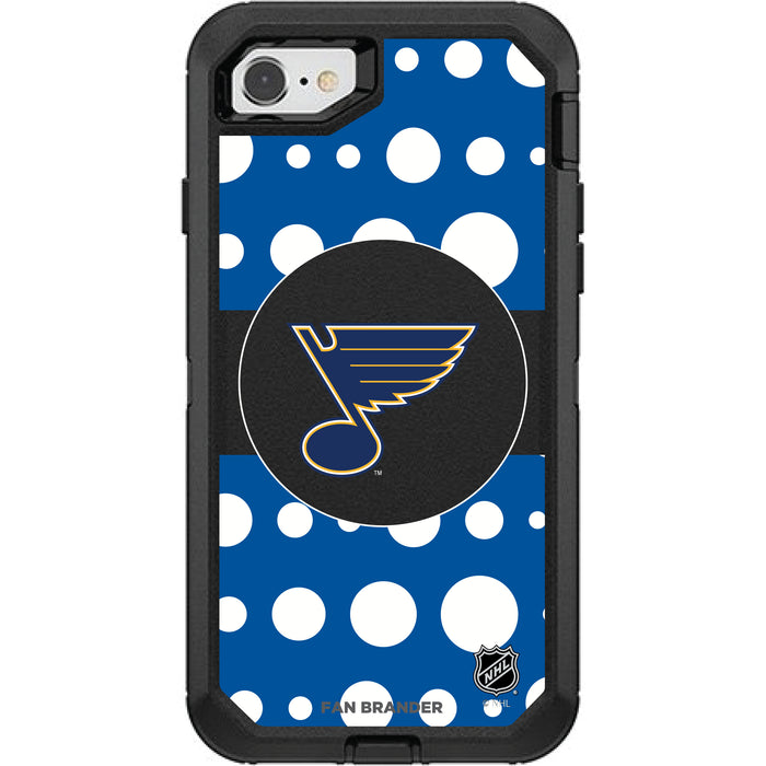 OtterBox Black Phone case with St. Louis Blues White Marble design