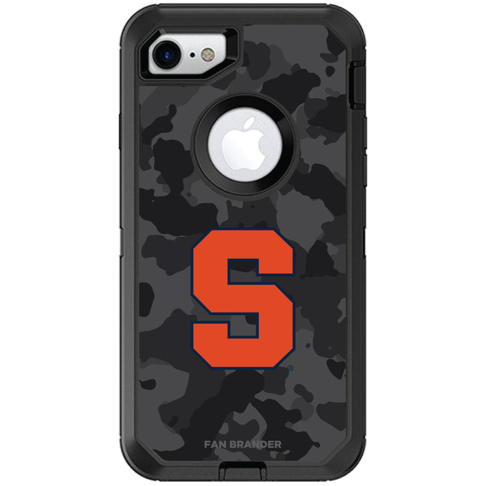 OtterBox Black Phone case with Syracuse Orange Urban Camo Background