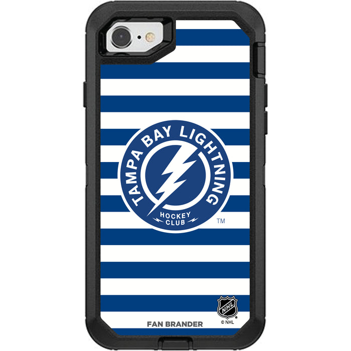 OtterBox Black Phone case with Tampa Bay Lightning Stripes