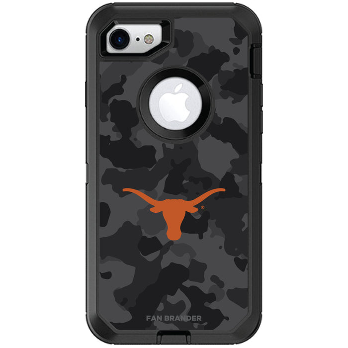 OtterBox Black Phone case with Texas Longhorns  Urban Camo Background