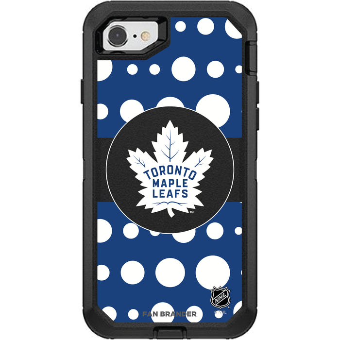 OtterBox Black Phone case with Toronto Maple Leafs White Marble design