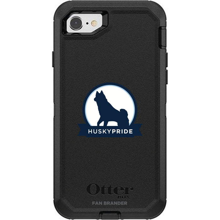 OtterBox Black Phone case with Uconn Huskies Secondary Logo