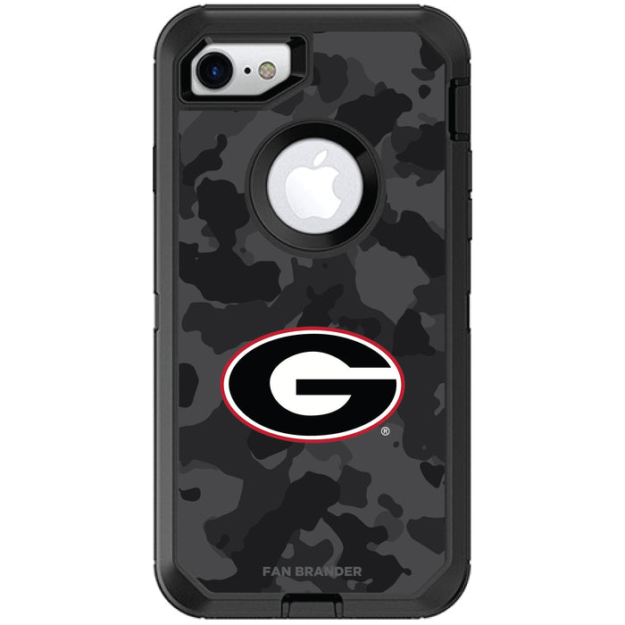 OtterBox Black Phone case with Georgia Bulldogs Urban Camo Background