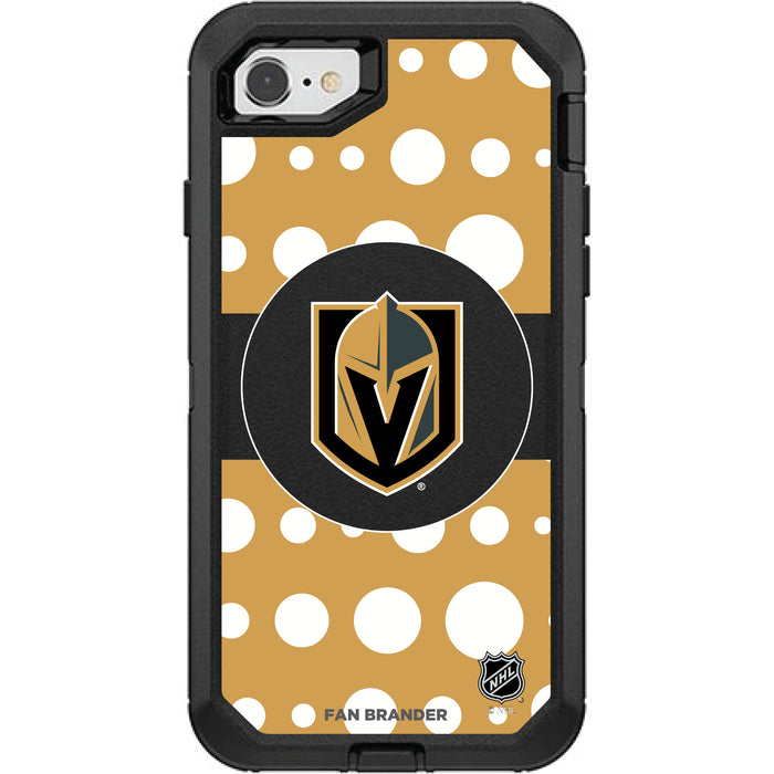 OtterBox Black Phone case with Vegas Golden Knights White Marble design