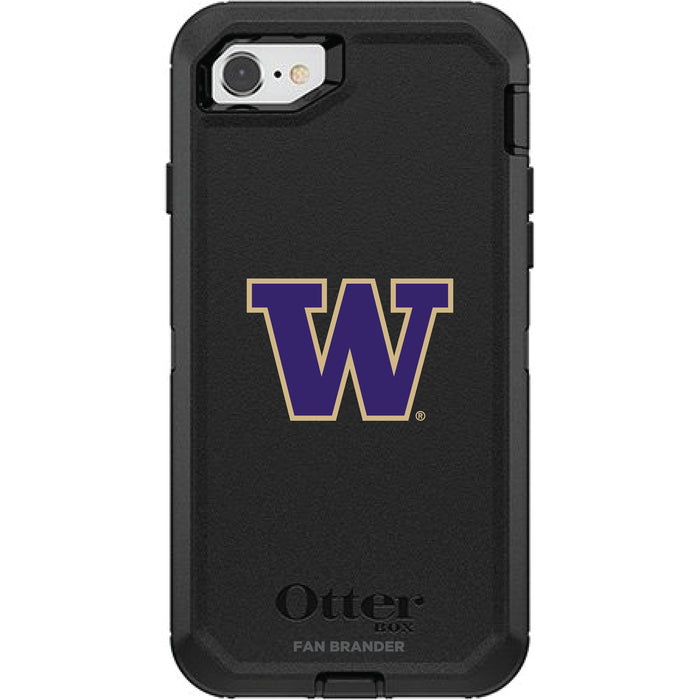 OtterBox Black Phone case with Washington Huskies Primary Logo