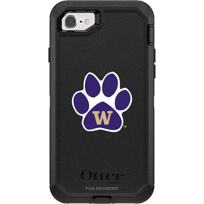 OtterBox Black Phone case with Washington Huskies Secondary Logo