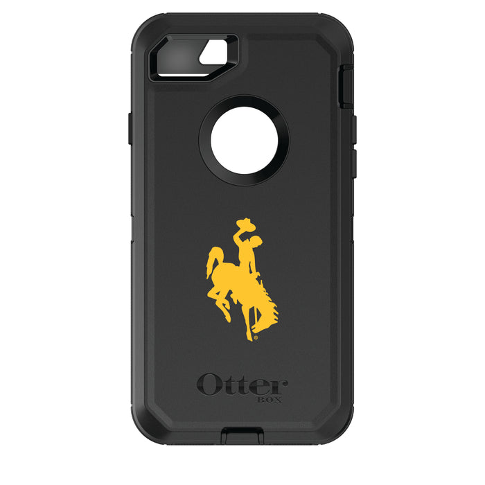 OtterBox Black Phone case with Wyoming Cowboys Primary Logo