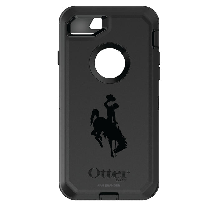 OtterBox Black Phone case with Wyoming Cowboys Primary Logo in Black